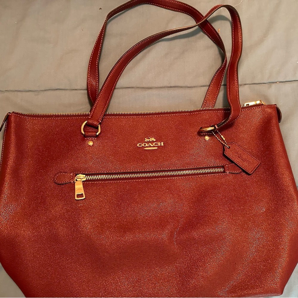 Coach burgundy Gallery Tote Bag, like new